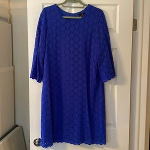 Royal blue lace dress XL